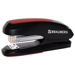 Степлер №24/<wbr/>6, 26/<wbr/>6 BRAUBERG &laquo;Extra&raquo;, до 30 листов, черно-красный, 229085