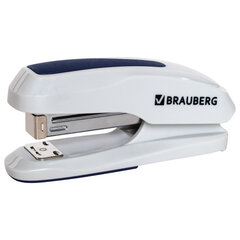 Степлер №24/<wbr/>6, 26/<wbr/>6 BRAUBERG &laquo;Extra&raquo;, до 30 листов, серо-синий, 229087