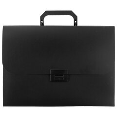 Портфель пластиковый STAFF А4 (330&times;235&times;36 мм), 13 отделений, индексные ярлыки, черный, 229245