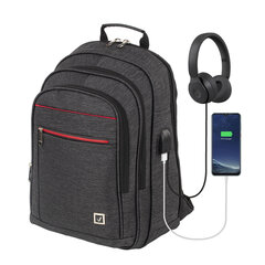 Рюкзак BRAUBERG FUNCTIONAL с отделением для ноутбука, 3 отделения, USB-порт, &laquo;Progress&raquo;, 48&times;14&times;34 см, 229873
