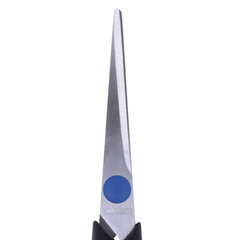 Ножницы BRAUBERG &laquo;Soft Grip&raquo;, 165 мм, черно-синие, резиновые вставки, 3-сторонняя заточка, 230761
