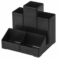 Подставка-органайзер BRAUBERG-CONTRACT, 109&times;95&times;101,5 мм, 5 отделений, черная, 230893