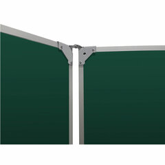 Доска для мела магнитная 3-х элементная, 100&times;170/<wbr/>340 см, 5 рабочих поверхностей, зеленая, BS, ТЭ-340М