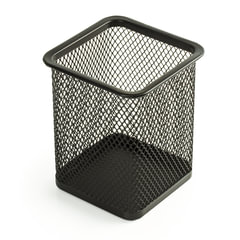 Подставка-органайзер BRAUBERG &laquo;Germanium&raquo;, металлическая, квадратное основание, 98&times;80&times;80 мм, черная, 231938