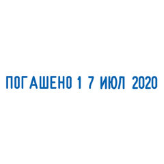 Датер-мини, месяц БУКВАМИ, &laquo;12 БУХГАЛТЕРСКИХ ТЕРМИНОВ&raquo;, оттиск 45&times;3,8 мм, синий, TRODAT 4817 P2