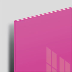 Доска магнитно-маркерная стеклянная 45&times;45 см, 3 магнита, РОЗОВАЯ, BRAUBERG, 236742