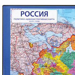 Коврик-подкладка настольный для письма (590&times;380 мм), с картой России, BRAUBERG, 236776