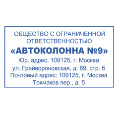 Оснастка для штампа, оттиск 60&times;33 мм, синий, TRODAT 4928 P3, корпус черный, подушка