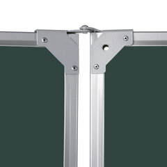 Доска для мела магнитная 3-элементная 100&times;150/<wbr/>300 см, ДОПОЛНИТЕЛЬНАЯ ЛИНИЯ/<wbr/>КЛЕТКА, зеленая, BRAUBERG, 236972