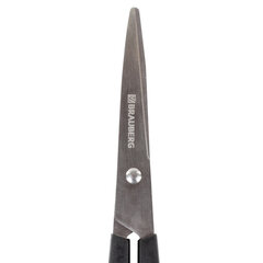 Ножницы BRAUBERG &laquo;Standard&raquo; 160 мм, черные, классической формы, 2-х сторонняя заточка, 237095