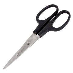 Ножницы BRAUBERG &laquo;Standard&raquo; 160 мм, черные, классической формы, 2-х сторонняя заточка, 237095