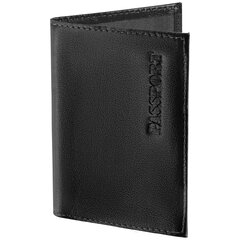 Обложка для паспорта натуральная кожа галант, &laquo;PASSPORT&raquo;, черная, BRAUBERG, 237179