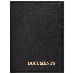 Обложка для автодокументов STAFF &laquo;Profit&raquo;, экокожа, &laquo;DOCUMENTS&raquo;, черная, 237181