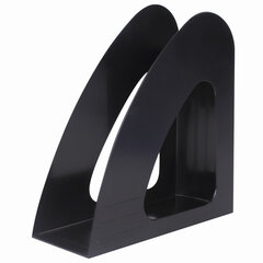 Лоток вертикальный для бумаг BRAUBERG &laquo;Delta&raquo;, 240&times;90&times;240 мм, черный, 237239