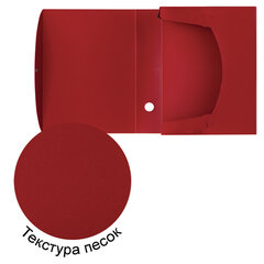 Короб архивный (330&times;245 мм), 70 мм, пластик, разборный, до 750 листов, красный, 0,7 мм, STAFF, 237276
