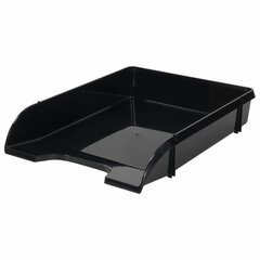 Лоток горизонтальный для бумаг BRAUBERG &laquo;Classic&raquo;, 330&times;255&times;62 мм, черный, 237285