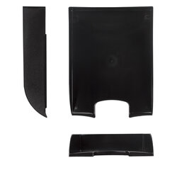 Лоток горизонтальный для бумаг BRAUBERG &laquo;Office style&raquo;, 320&times;245&times;65 мм, черный, 237286