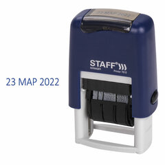 Датер-мини STAFF, месяц буквами, оттиск 22&times;4 мм, &laquo;Printer 7810&raquo;, 237432