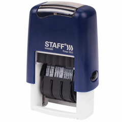 Датер-мини STAFF, месяц цифрами, оттиск 22&times;4 мм, &laquo;Printer 7810 BANK&raquo;, 237433