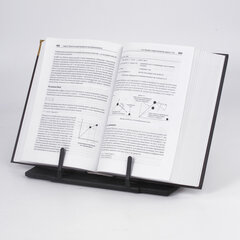 Подставка для книг и учебников BRAUBERG, регулируемый наклон, металл/<wbr/>пластик, черная, 237446
