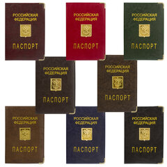 Обложка для паспорта, металлический шильд с гербом, ПВХ, ассорти, STAFF, 237579