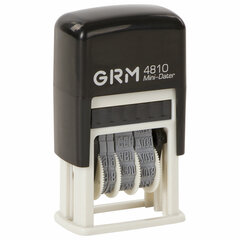 Датер-мини месяц буквами, оттиск 20&times;3,8 мм синий, GRM 4810, 124131000