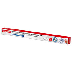 Доска-пленка маркерная самоклеящаяся в рулоне, БЕЛАЯ, 45&times;100 см, маркер и салфетка, BRAUBERG, 237834