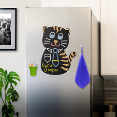 Доска на холодильник магнитно-меловая 30&times;40 см &laquo;Pussy Cat&raquo; с набором аксессуаров, BRAUBERG, 237840