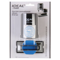 Печать самонаборная 1,5 круга, оттиск D=42, синий,TRODAT IDEAL 46042 R1,5, крышка, КАССА
