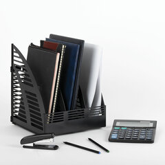 Лоток вертикальный для бумаг STAFF Basic, 245&times;240&times;285 мм, 3 отделения, сетчатый сборный, 237945