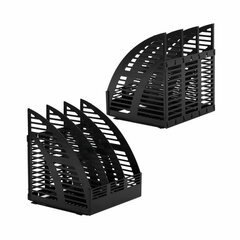 Лоток вертикальный для бумаг STAFF Basic, 245&times;240&times;285 мм, 3 отделения, сетчатый сборный, 237945