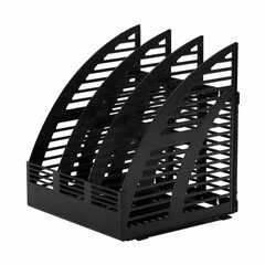 Лоток вертикальный для бумаг STAFF Basic, 245&times;240&times;285 мм, 3 отделения, сетчатый сборный, 237945