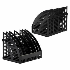 Лоток вертикальный для бумаг STAFF Basic, 245&times;320&times;285 мм, 6 отделений, сетчатый сборный, 237946