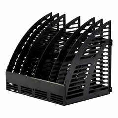 Лоток вертикальный для бумаг STAFF Basic, 245&times;320&times;285 мм, 6 отделений, сетчатый сборный, 237946