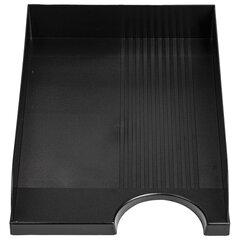 Лоток горизонтальный для бумаг BRAUBERG Standard, 350&times;253&times;65 мм, черный, 237947