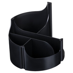 Подставка-органайзер STAFF Basic, 120&times;120&times;110 мм, 5 отделений, черная, 237949