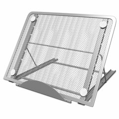 Подставка для книг, ноутбуков, планшетов BRAUBERG &laquo;Germanium&raquo;, 240&times;195&times;20 мм, серебро, металл, 237984