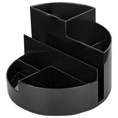 Подставка-органайзер BRAUBERG DELTA, 6 отделений, 130&times;130&times;90 мм, черная, 238100