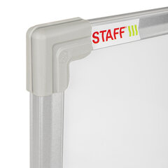 Доска магнитно-маркерная 60&times;90 см, металлическая рамка, STAFF ECO, 238137