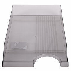 Лоток горизонтальный для бумаг BRAUBERG &laquo;Standard&raquo;, 350&times;253&times;65 мм, тонированный серый, 238348