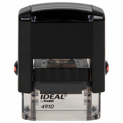 Оснастка для штампа, оттиска 26&times;9 мм, синий, TRODAT IDEAL 4910 P2, корпус черный, подушка