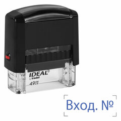 Штамп стандартный &laquo;ВХОД №&raquo;, оттиск 38 х 14 мм, синий, TRODAT IDEAL 4911 DB &mdash; 1.22, 161488