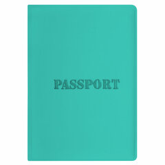 Обложка для паспорта, мягкий полиуретан, &laquo;PASSPORT&raquo;, цвет &laquo;тиффани&raquo;, STAFF, 238404