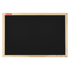 Доска для мела магнитная 30&times;45 см, черная, деревянная рамка, BRAUBERG &laquo;Wood&raquo;, 238801