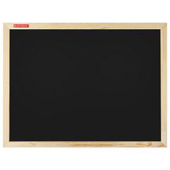 Доска для мела магнитная 45&times;60 см, черная, деревянная рамка, BRAUBERG &laquo;Wood&raquo;, 238802