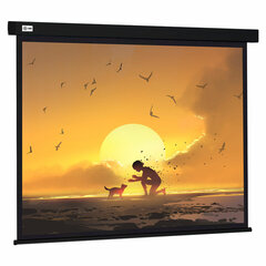 Экран Cactus Wallscreen CS-PSW-150X150-BK, 150&times;150 см, 1:1, настенно-потолочный, черный
