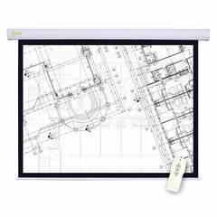 Экран Cactus Motoscreen CS-PSM-180&times;180, 180&times;180 см, 1:1, настенно-потолочный моторизованный, белый