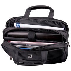 Сумка портфель BRAUBERG DANDY с отделением для ноутбука 15-16", 2 отделения, &laquo;Combi&raquo;, черная, 32&times;41&times;10 см, 240397