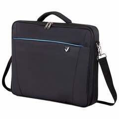 Сумка портфель BRAUBERG SYDNEY с отделением для ноутбука 17,3", откидная крышка, черная, 34&times;44&times;6 см, 240449