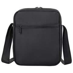 Сумка на плечо BRAUBERG COMPACT с отделением для планшета 9,7'', 2 кармана, черная, 26,5&times;22&times;5,5 см, 240500